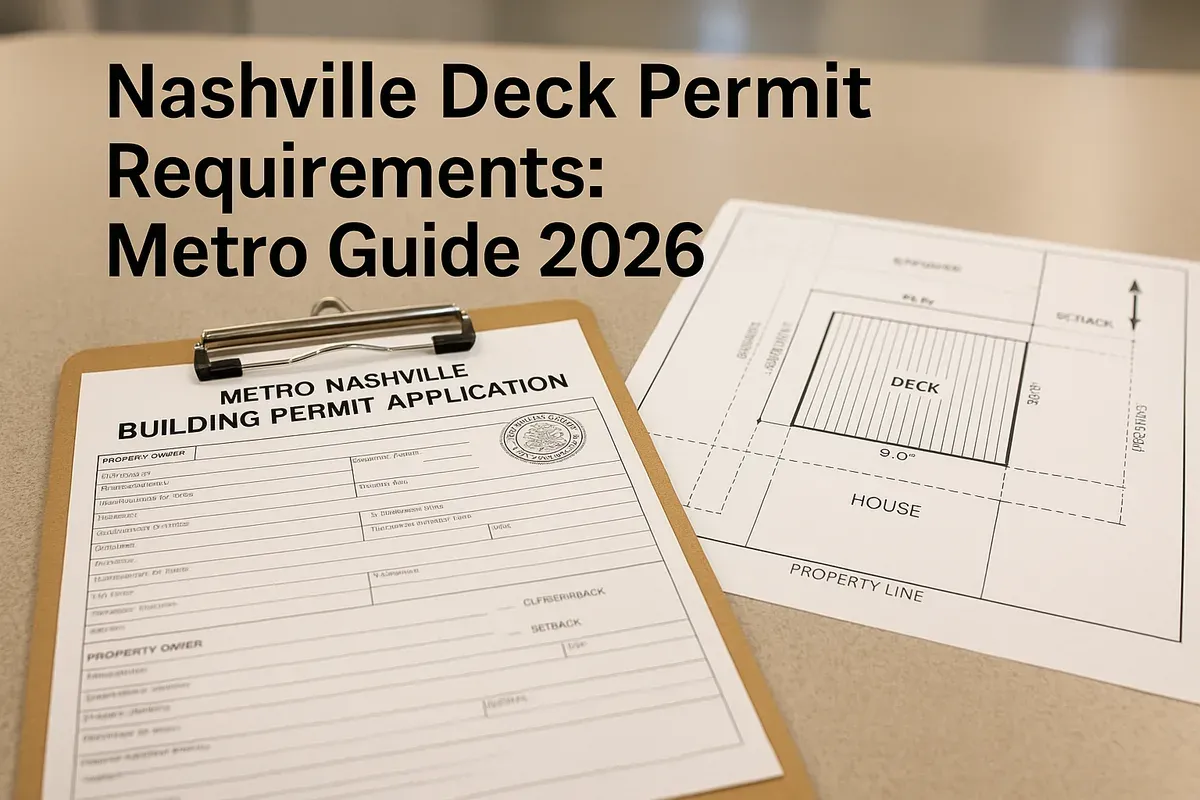 Nashville Deck Permit Requirements: Metro Guide 2026