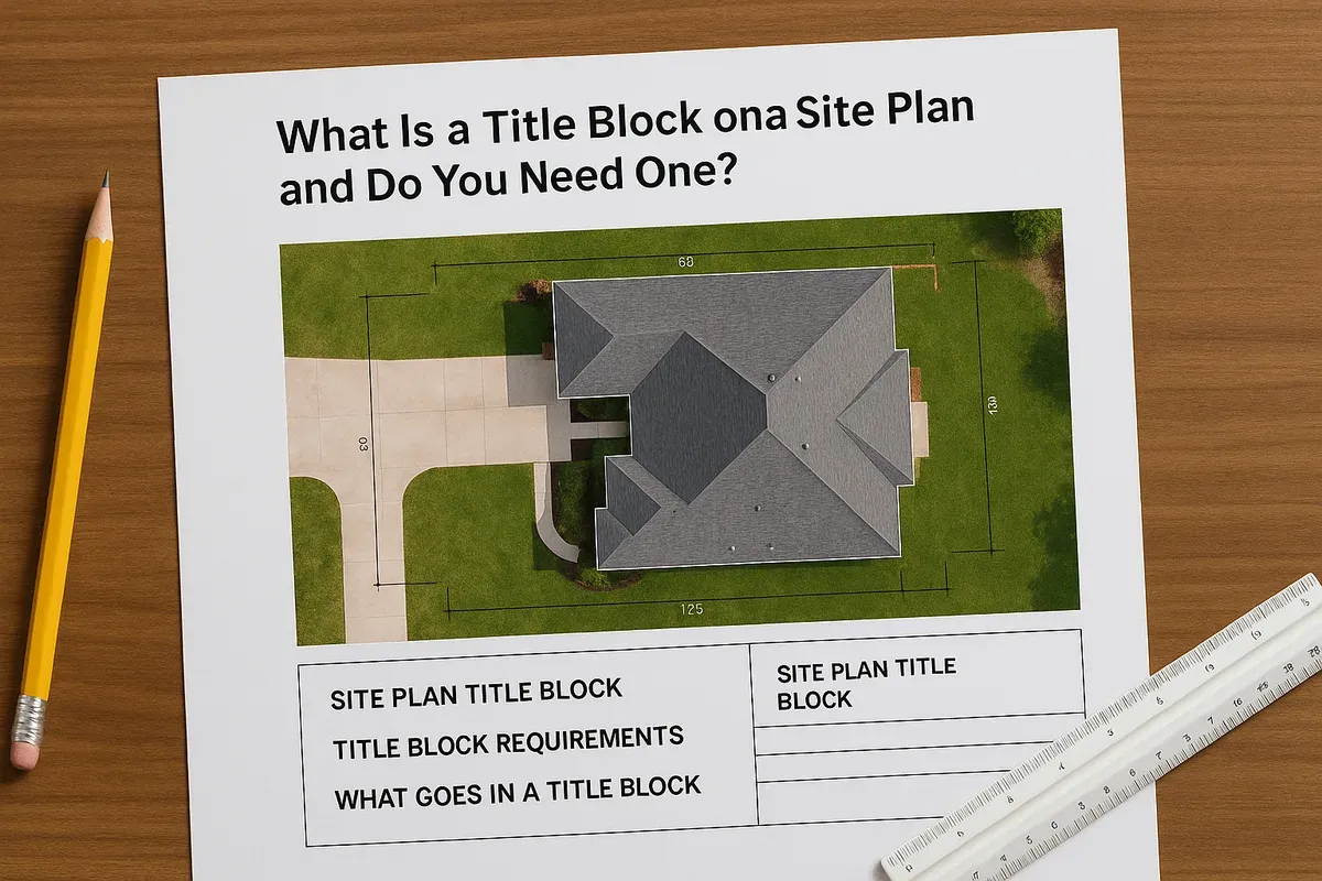 What Is a Title Block on a Site Plan and Do You Need One?