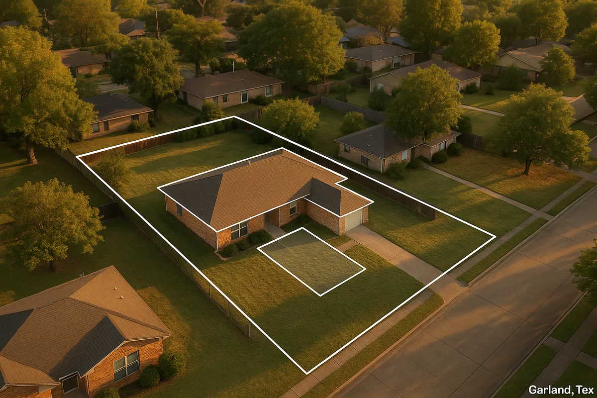 Site plan requirements for residential properties in Garland, Texas