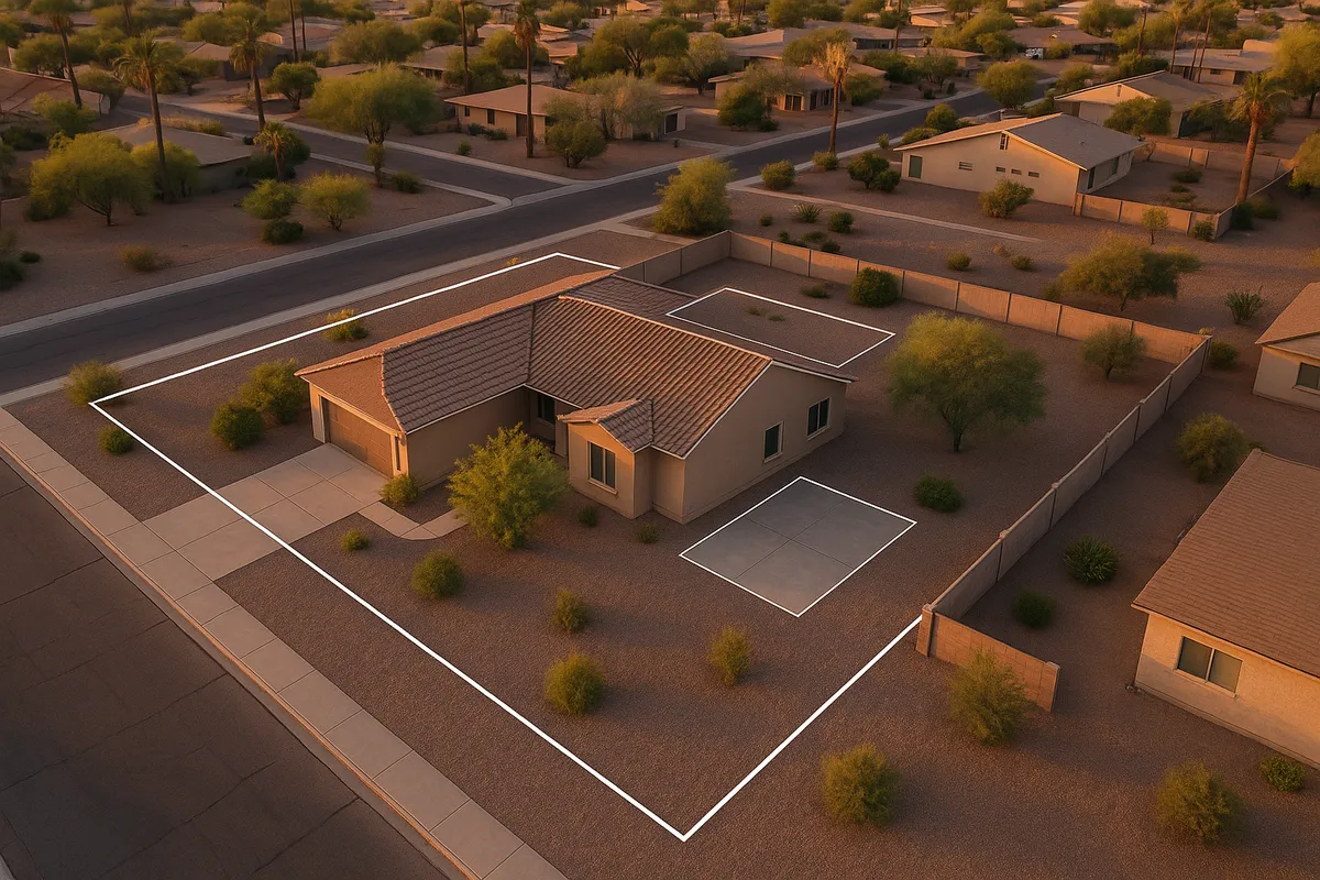 Site plan requirements for residential properties in Glendale, Arizona