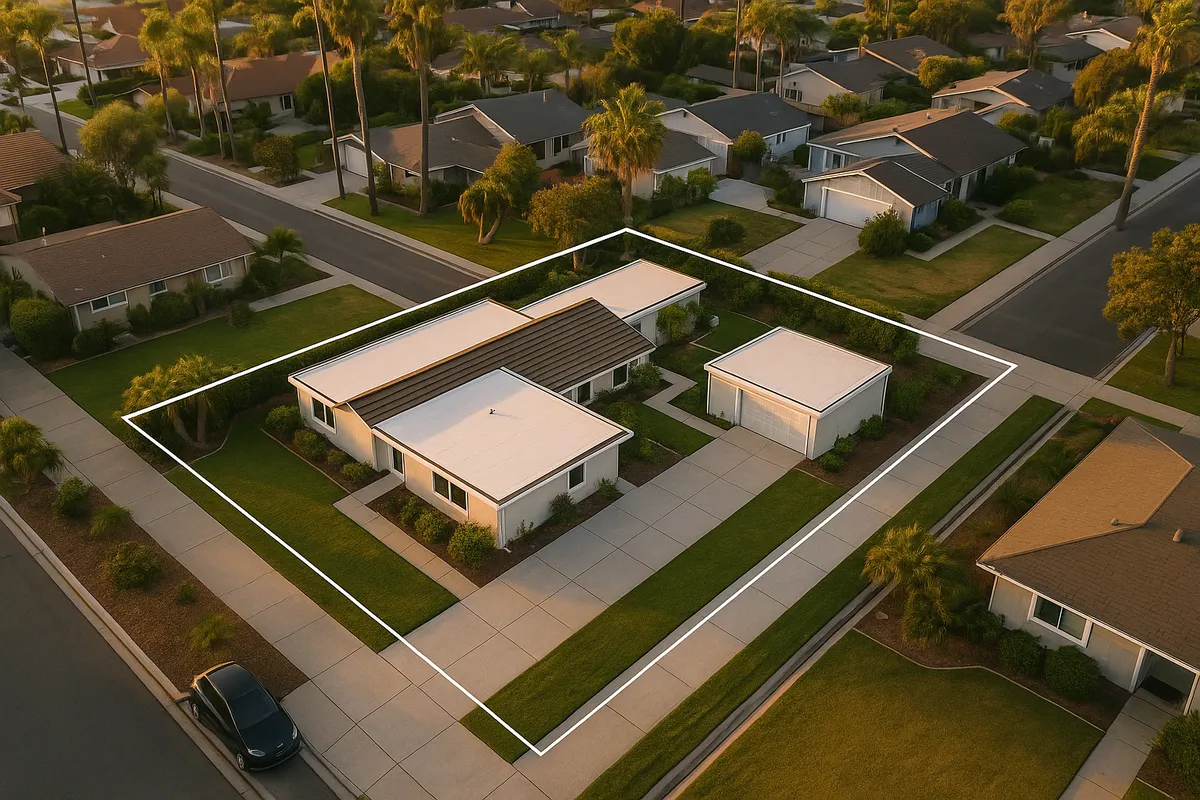 Site plan requirements for residential properties in Huntington Beach, California