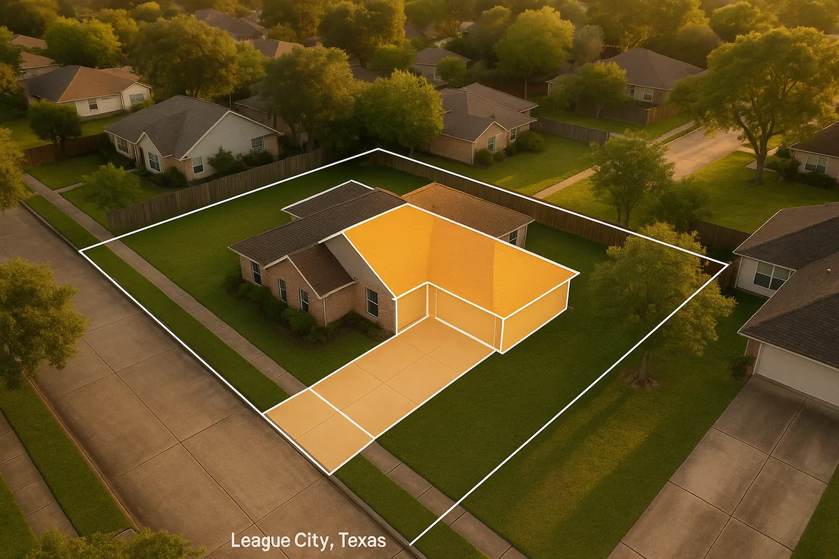 Site plan requirements for residential properties in League City, Texas