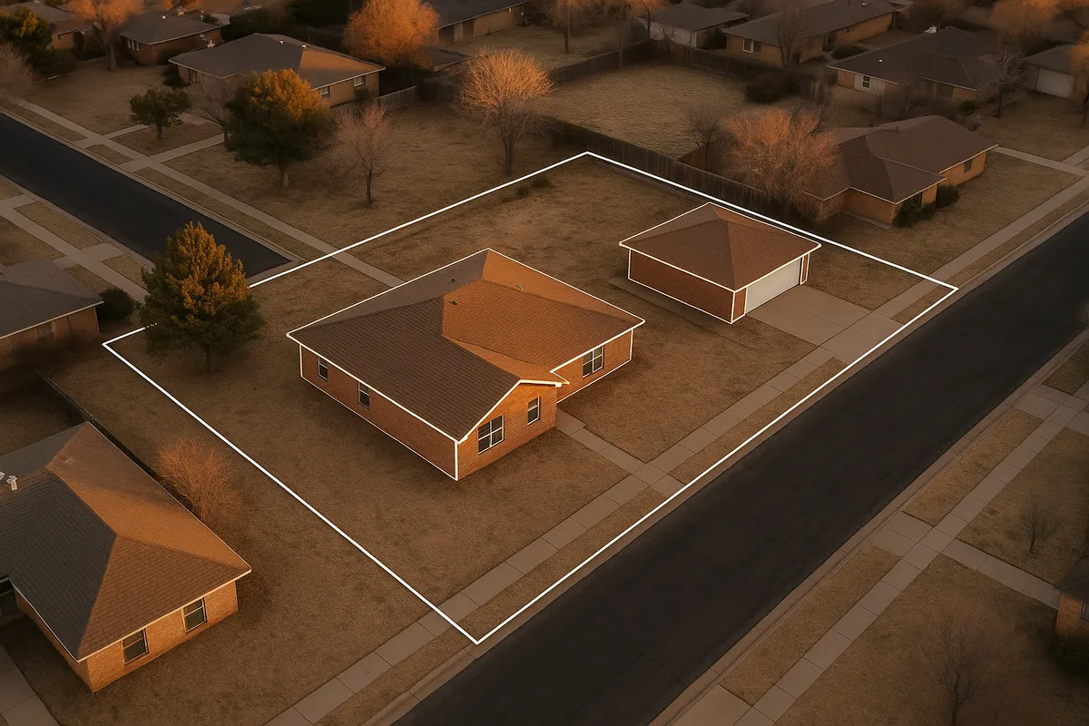 Site plan requirements for residential properties in Lubbock, Texas