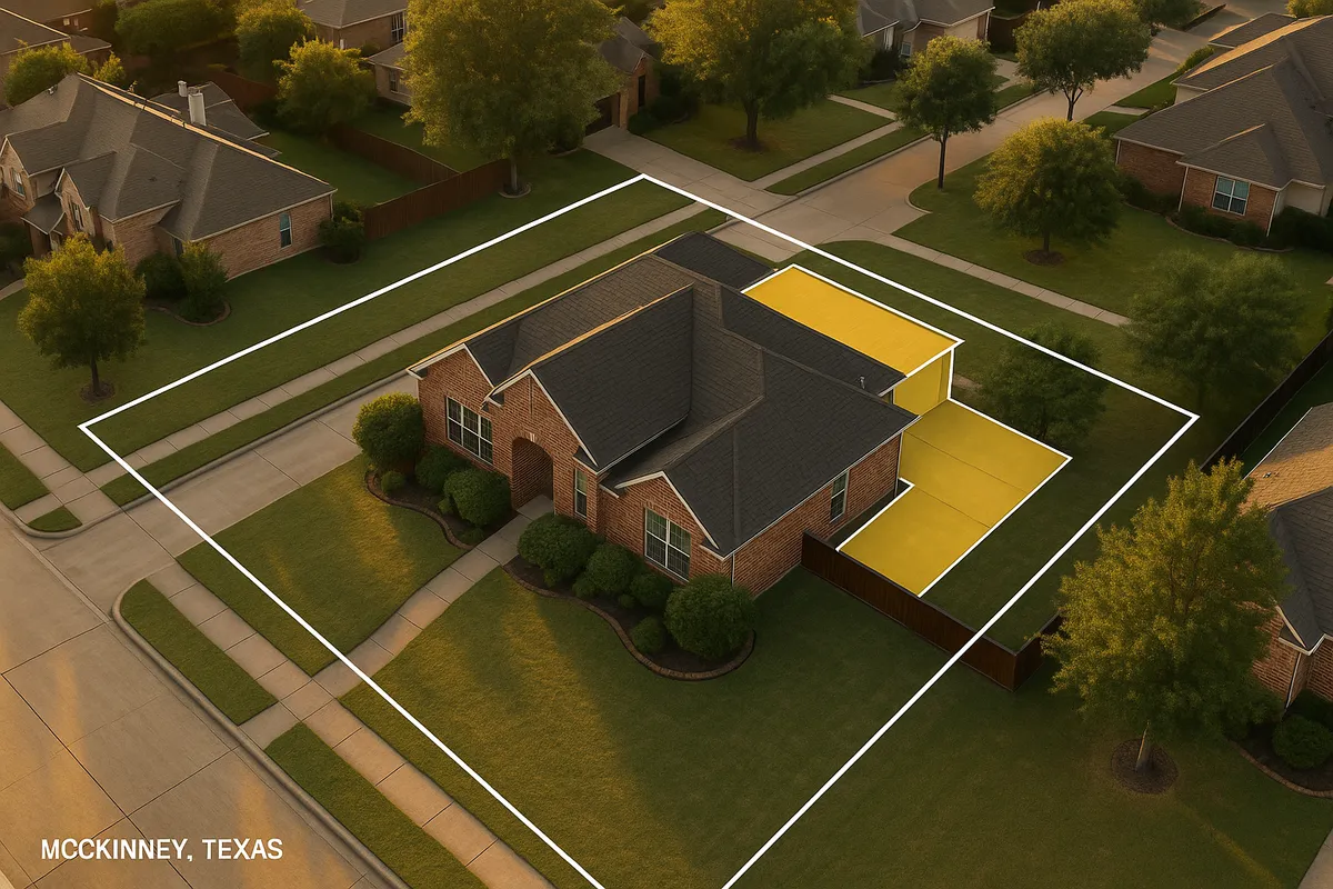 Site plan requirements for residential properties in McKinney, Texas