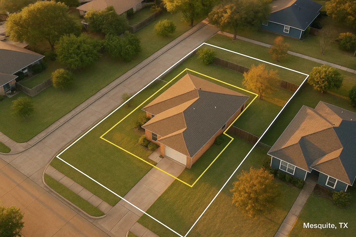 Site plan requirements for residential properties in Mesquite, Texas