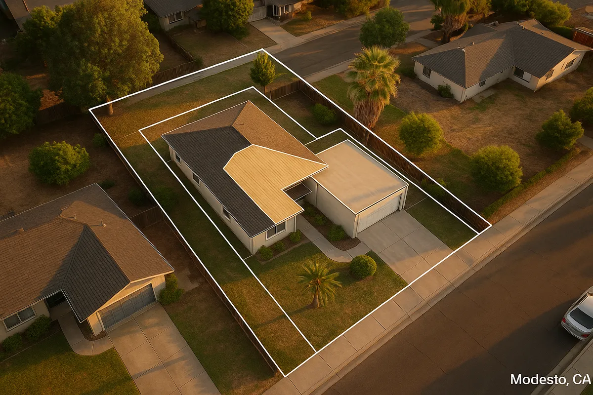 Site plan requirements for residential properties in Modesto, California