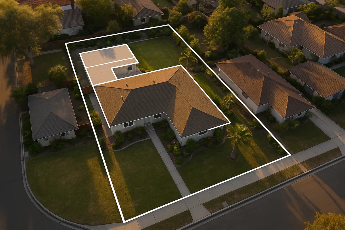 Site plan requirements for residential properties in Orange, California