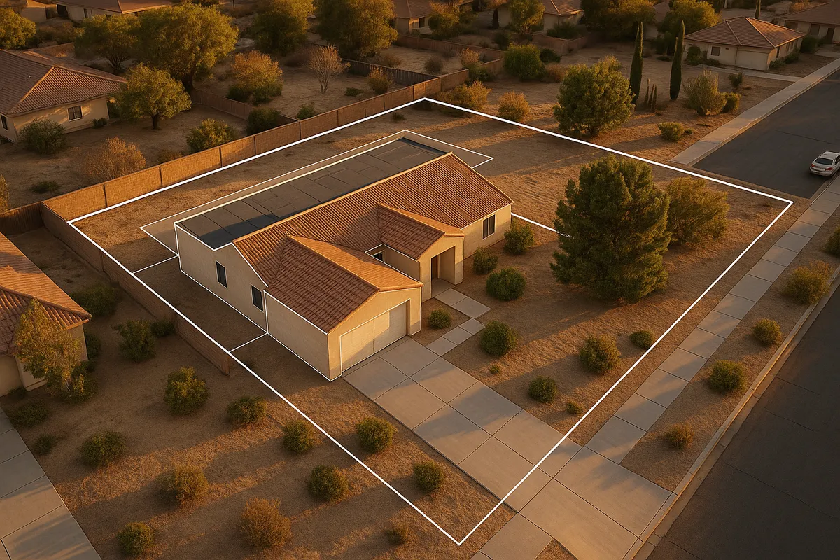 Site plan requirements for residential properties in Palmdale, California