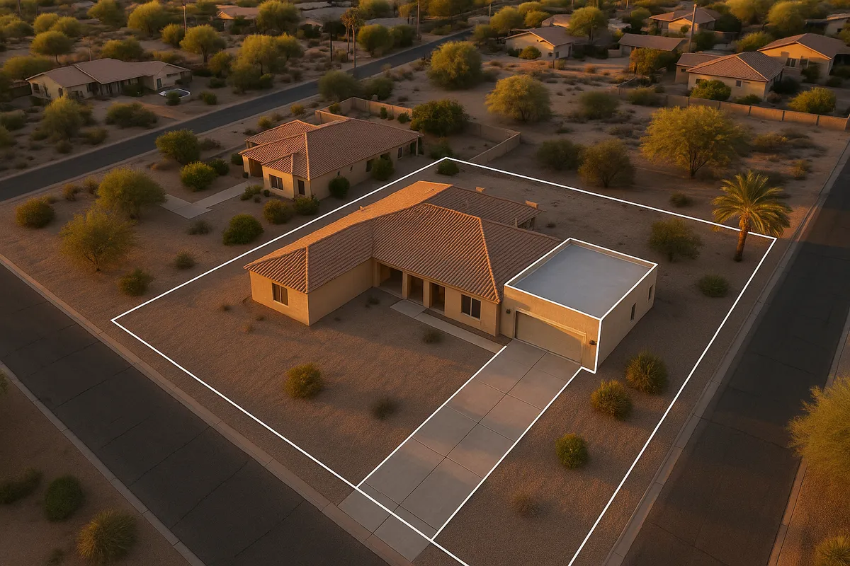 Site plan requirements for residential properties in Peoria, Arizona