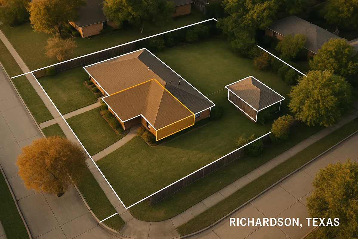 Site plan requirements for residential properties in Richardson, Texas