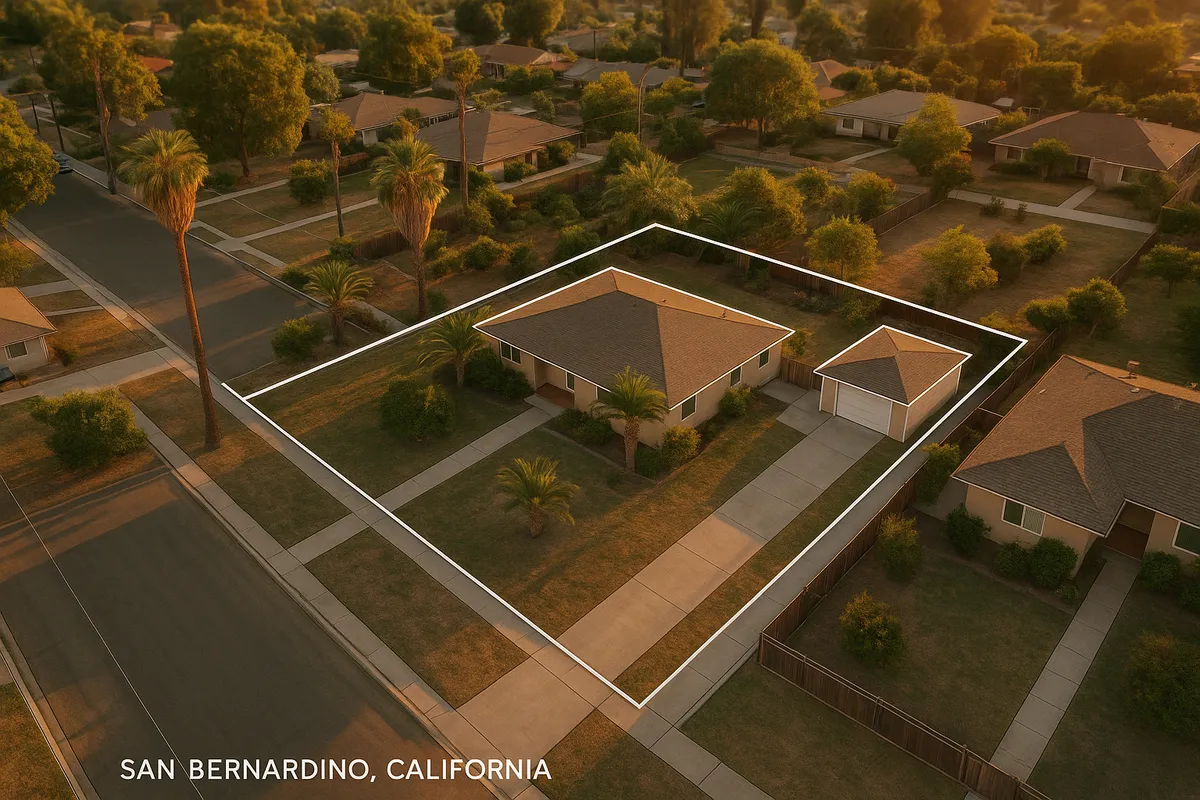 Site plan requirements for residential properties in San Bernardino, California