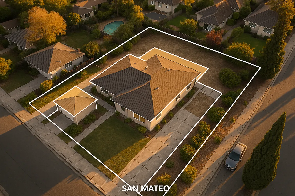 Site plan requirements for residential properties in San Mateo, California