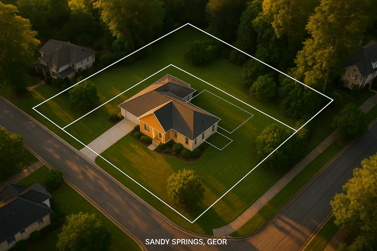 Site plan requirements for residential properties in Sandy Springs, Georgia