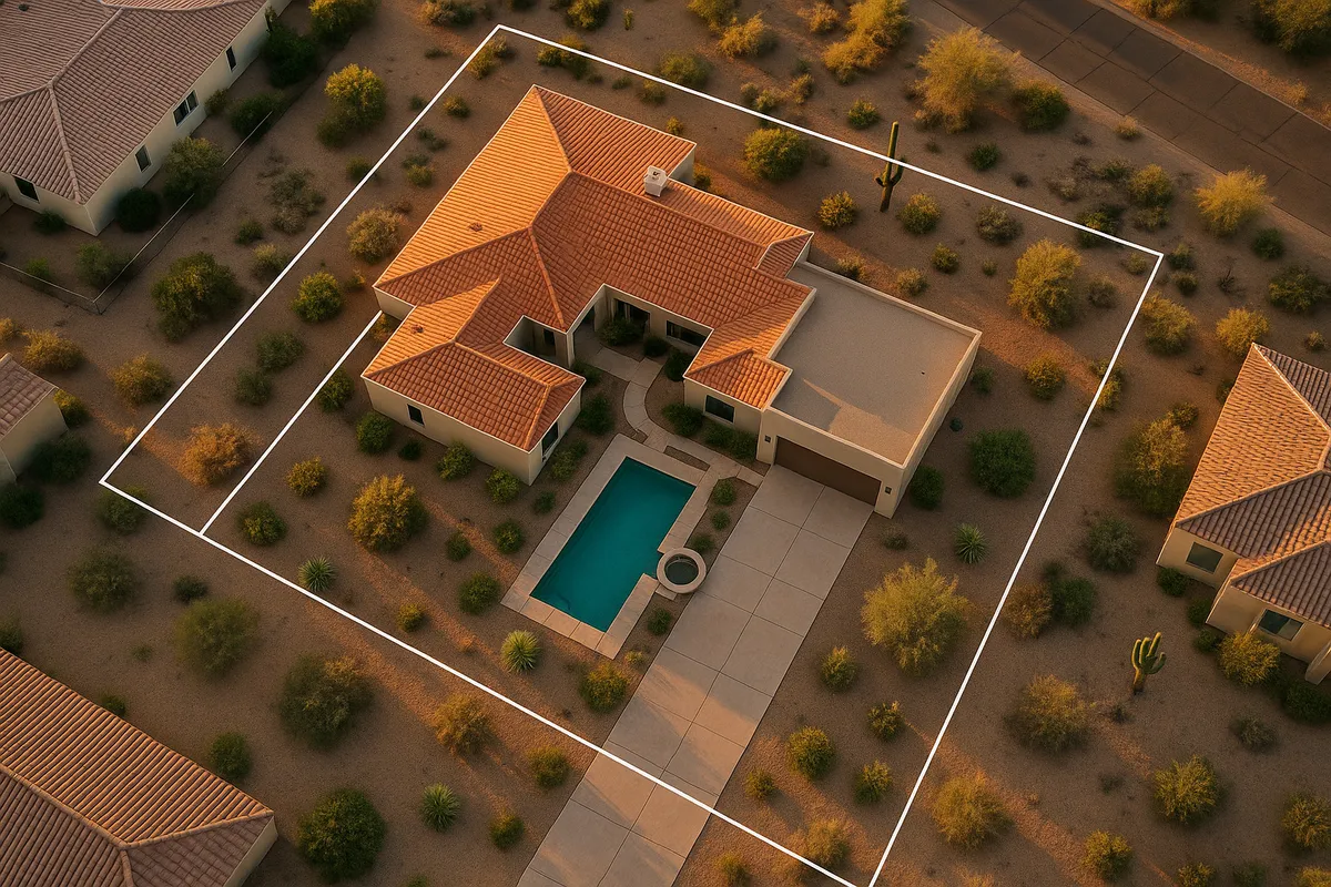 Site plan requirements for residential properties in Scottsdale, Arizona