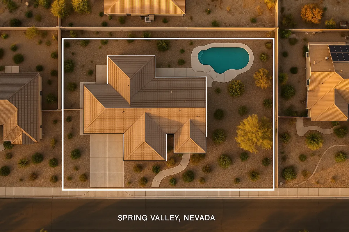 Site plan requirements for residential properties in Spring Valley, Nevada