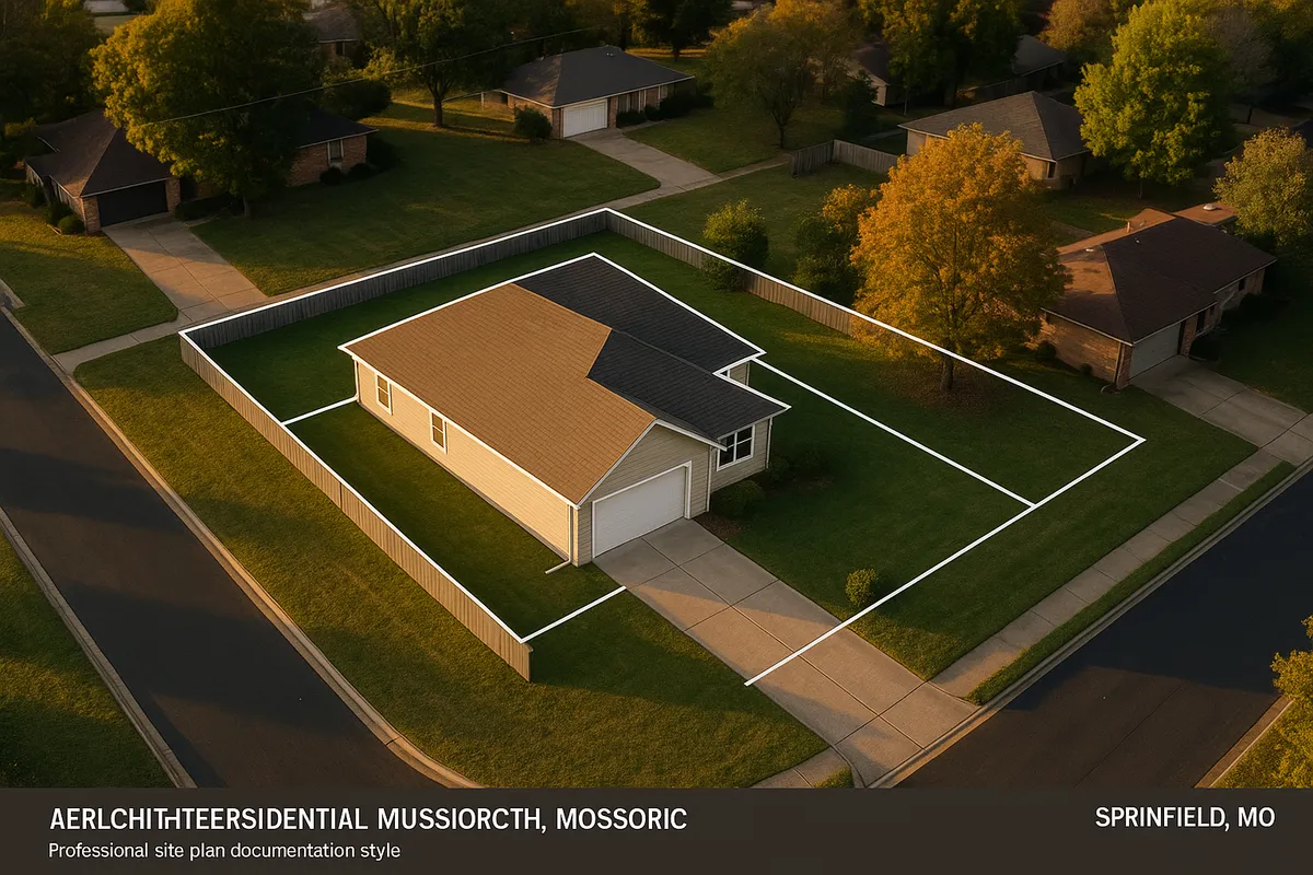 Site plan requirements for residential properties in Springfield, Missouri