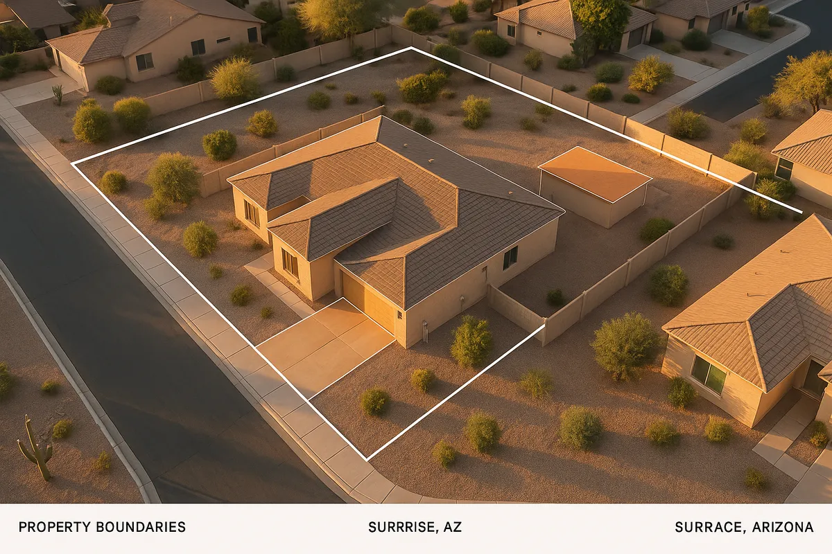 Site plan requirements for residential properties in Surprise, Arizona