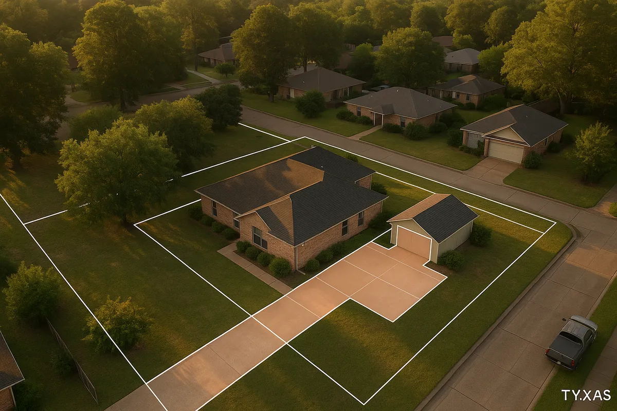 Site plan requirements for residential properties in Tyler, Texas