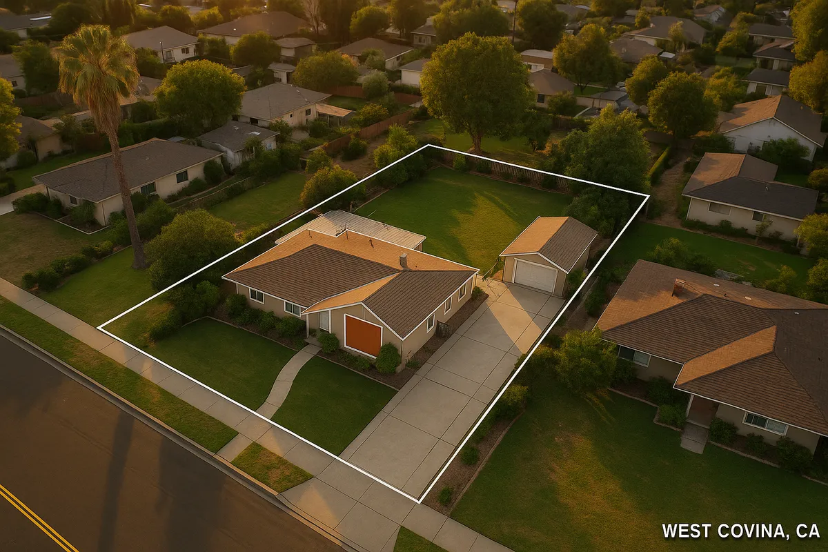 Site plan requirements for residential properties in West Covina, California